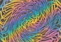 A vibrant abstract design features swirling patterns of interwoven, Royalty Free Stock Photo