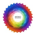 A vibrant abstract design featuring a circular pattern composed of overlapping Royalty Free Stock Photo