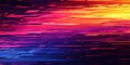 Vibrant Abstract Digital Art with Dynamic Streaks of Color in a Futuristic Style