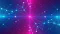 Vibrant abstract digital background with glowing connections and nodes Royalty Free Stock Photo
