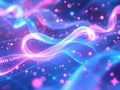 Abstract Digital Waveform Background Royalty Free Stock Photo