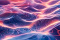 Vibrant abstract digital waves with dynamic flow. Neural network AI generated Royalty Free Stock Photo