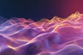 Vibrant abstract digital waves with dynamic flow. Neural network AI generated Royalty Free Stock Photo