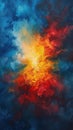 Vibrant abstract explosion of colors
