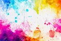 Vibrant Abstract Expressionism A Dynamic Blend of Bright Colors and Sweeping Paintstrokes in an EyeCatching Composition Royalty Free Stock Photo