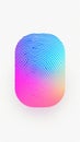 Vibrant abstract fingerprint illustration in gradient, biometric authentication technology