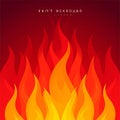 Vibrant Abstract Fire Flame Background Vector Royalty Free Stock Photo