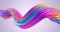 Vibrant Abstract Fluid Wave Background Iridescent Gradient Colors Modern Digital Design Copy Space Royalty Free Stock Photo
