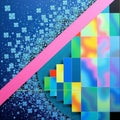 Vibrant Abstract Geometric Composition Royalty Free Stock Photo