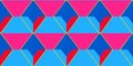 Vibrant Abstract Geometric Hexagonal Pattern with Pink Blue and Red Shapes for Modern Background Royalty Free Stock Photo