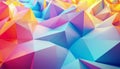 Vibrant Abstract Geometric Low Poly Background with Dynamic Colorful Facets Royalty Free Stock Photo