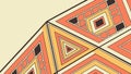 Vibrant Abstract Geometric Triangular Pattern Vector, vector design Generative AI Royalty Free Stock Photo