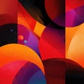 Vibrant Abstract Geometry Modern Color Fusion Royalty Free Stock Photo