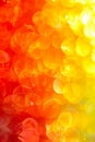 Vibrant abstract gradient bokeh lights in yellow, orange, and red for stunning background visuals