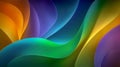Vibrant Abstract Gradient Curves with Multicolor Flow in Modern Royalty Free Stock Photo