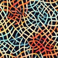 Abstract intertwined lines pattern. AI Generated Royalty Free Stock Photo