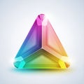 Colorful Triangular Prism Abstract Royalty Free Stock Photo