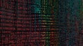 Abstract data Stream with Multicolored Numbers Royalty Free Stock Photo