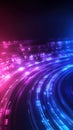 Vibrant abstract light trails in pink and blue hues Royalty Free Stock Photo