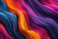 Vibrant Abstract lines glowing colorful. Generate Ai