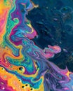 Vibrant Abstract Liquid Art Royalty Free Stock Photo