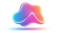 Vibrant Abstract Liquid Gradient Shape Royalty Free Stock Photo