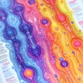 Vibrant abstract map showcasing layered data streams, perfect for illustrating complex systems, connectivity, or technological