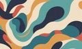 vibrant abstract pattern features overlapping curved lines in various colors, creating dynamic and visually Royalty Free Stock Photo