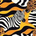 Zebra texture pattern Royalty Free Stock Photo