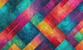 vibrant abstract pattern intersecting diagonal lines in various colors, creating dynamic and visually Royalty Free Stock Photo