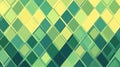 Abstract Geometric Pattern With Green, Yellow, and Teal Diamond Shapes Royalty Free Stock Photo