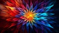 Vibrant Abstract Patterns Collide in Energetic Burst Royalty Free Stock Photo