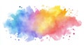 Vibrant abstract rainbow watercolor splash, National Clean Your Virtual Desktop Royalty Free Stock Photo