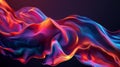 Vibrant abstract silk waves Royalty Free Stock Photo