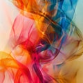 Vibrant Abstract Smoke Waves Artwork Royalty Free Stock Photo