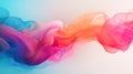 Vibrant Abstract Smoke Waves in Pastel Color Harmony GenerativeAI Royalty Free Stock Photo