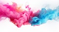 Vibrant Abstract Smoke Waves in Pastel Color Harmony GenerativeAI Royalty Free Stock Photo