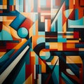 Vibrant Abstract Success: Colorful Shapes and Patterns