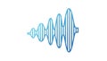 Abstract Blue Sound Wave Equalizer Icon Royalty Free Stock Photo