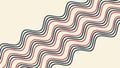 Retro Wavy Lines Pattern in Red and Black Abstract Vector, vector design Generative AI Royalty Free Stock Photo