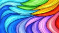 A vibrant abstract wave pattern in various colors creating a dynamic visual effect Royalty Free Stock Photo