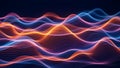 Vibrant Abstract Waves: Dynamic Motion Art for Modern Design Royalty Free Stock Photo