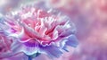 Vibrant AI-Generated Peony in Soft Focus, a Whimsical Dreamy Flower for Romantic and Artistic Visual Needs. Perfect for