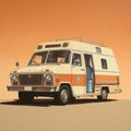 Vibrant Ambulance Truck Painting Inspired By Modern Artists