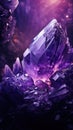 Vibrant Amethyst Background AI Generated AI Generated
