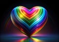 Vibrant Animated Heart Loop Retro Celebration Design for Creative Video Projects Motion Graphics and Backgrounds