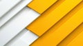 Geometric Abstraction Showing Overlapping Yellow and White Bars Forming a Diagonal Royalty Free Stock Photo