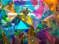 Colorful Abstract Geometric Glass Shapes Royalty Free Stock Photo