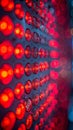 Vibrant Red Digital Light Array Background Royalty Free Stock Photo