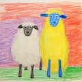 Colorful Sheep Art Class: Award-winning Drawings Of Supernatural Creatures